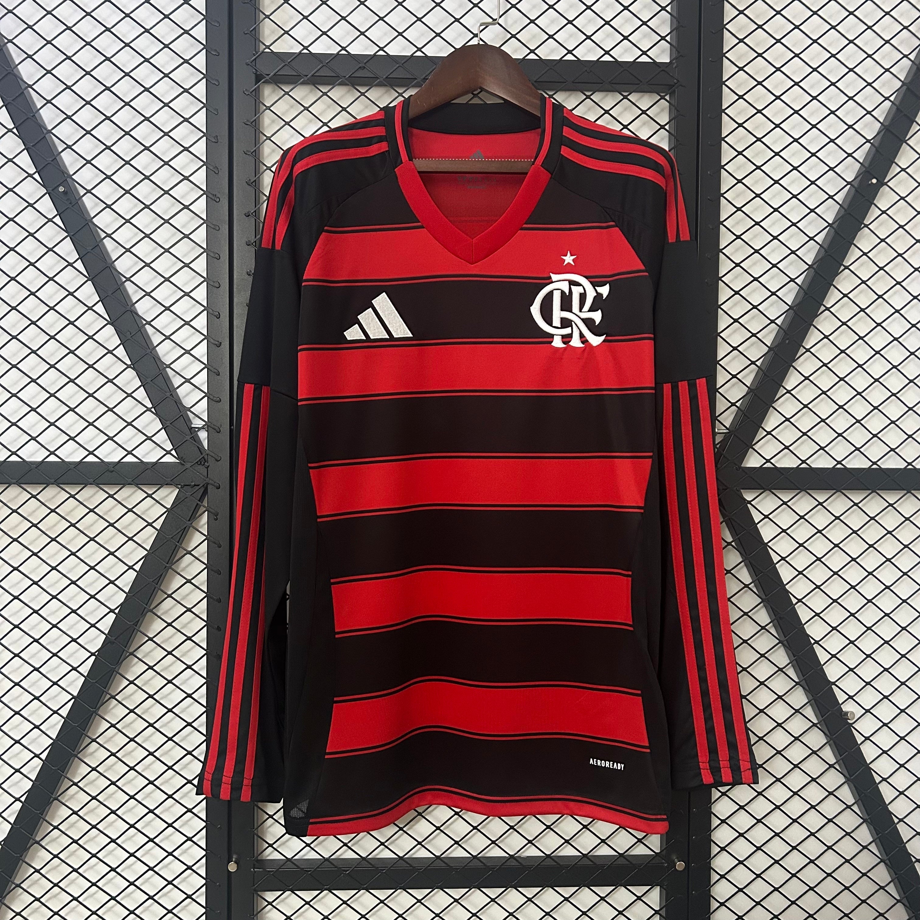 Camisa Flamengo Home 25/26 - Versão Torcedor Manga Longa