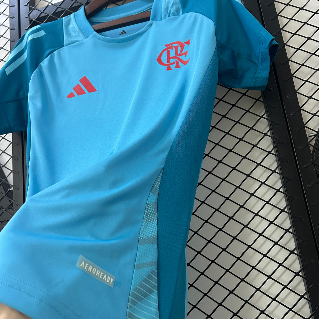 Camisa Flamengo Treino Azul 25/26 -  Versão Feminina