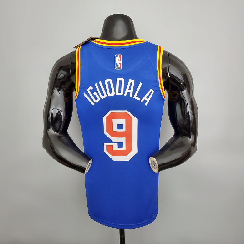 Camisa NBA Golden State Warriors #9 Iguodala - Retro Blue