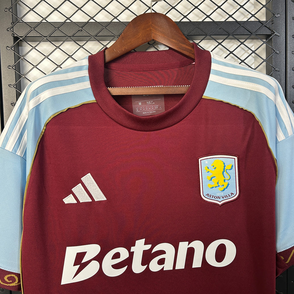 Camisa Aston Villa Home 25/26 - Torcedor Masculina