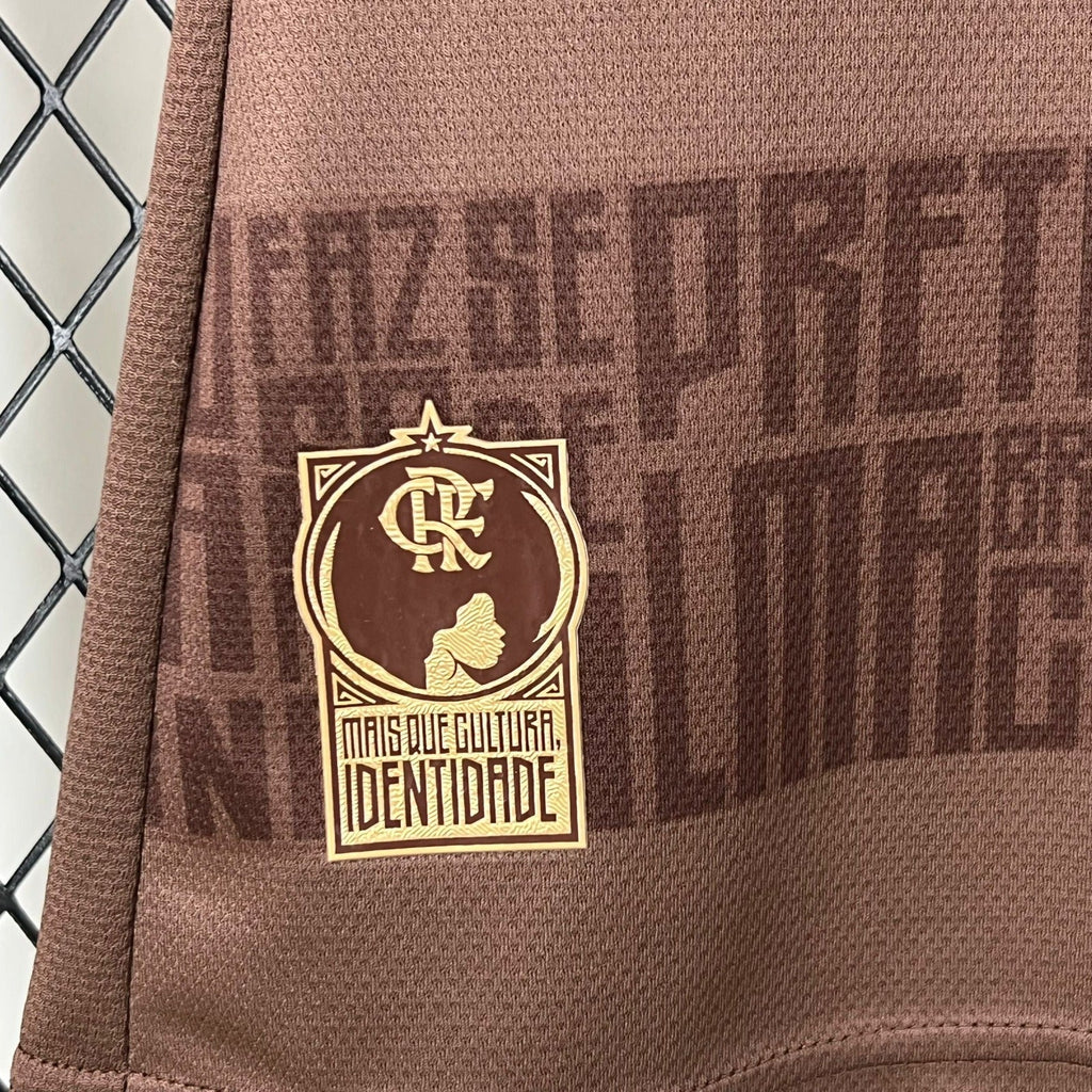 Camisa Flamengo Identidade Marrom 24/25 - Versão Torcedor