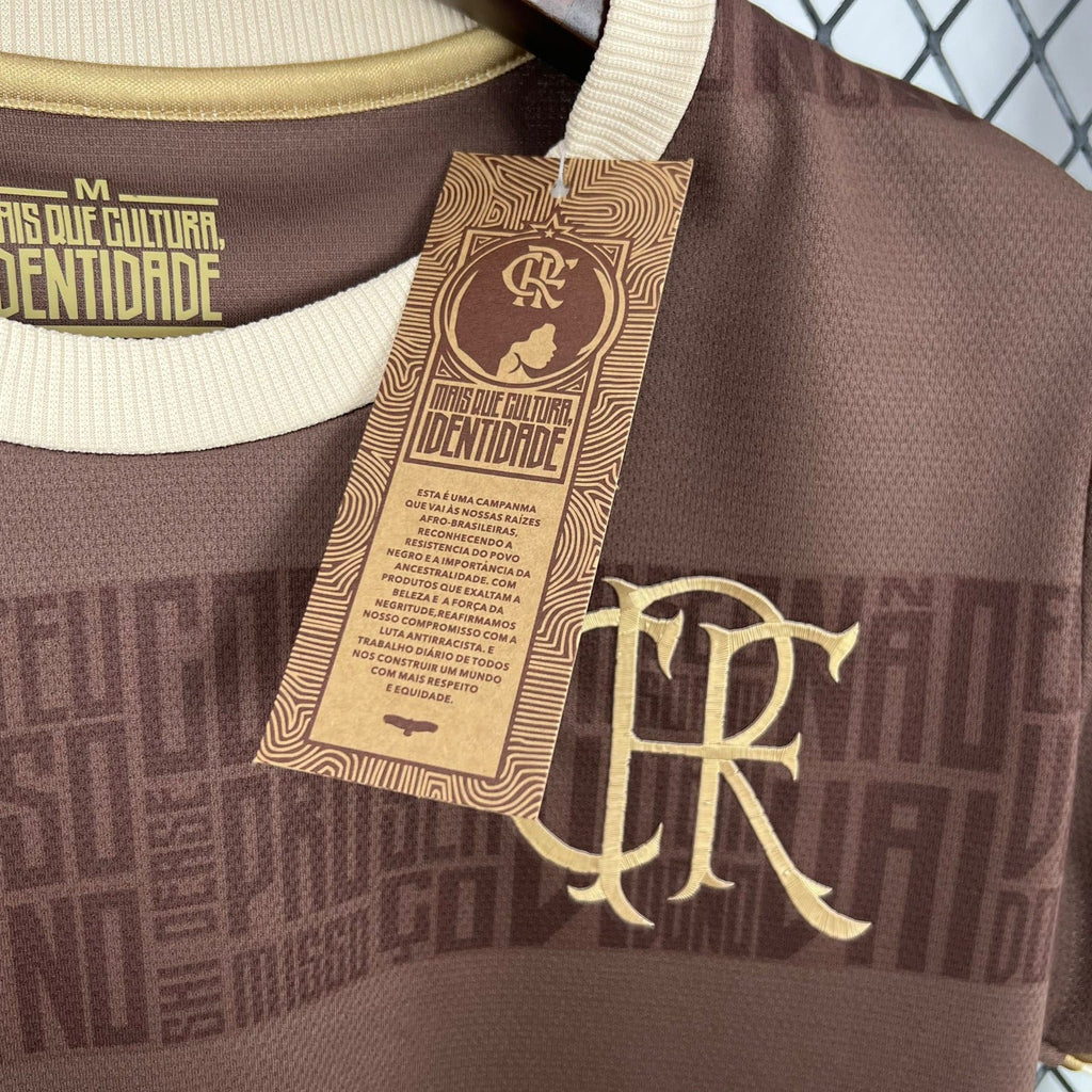 Camisa Flamengo Identidade Marrom 24/25 - Versão Torcedor