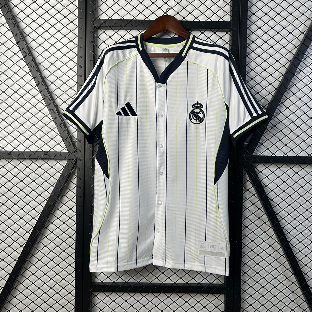 Camisa Real Madrid Baseball 25/26 - Torcedor Masculina