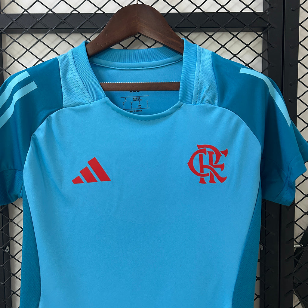 Camisa Flamengo Treino Azul 25/26 -  Versão Feminina