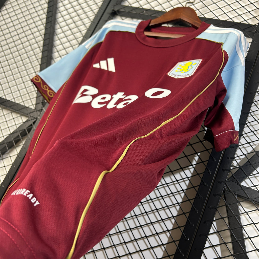 Camisa Aston Villa Home 25/26 - Torcedor Masculina