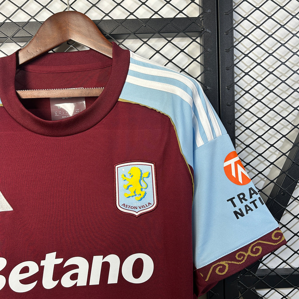Camisa Aston Villa Home 25/26 - Torcedor Masculina