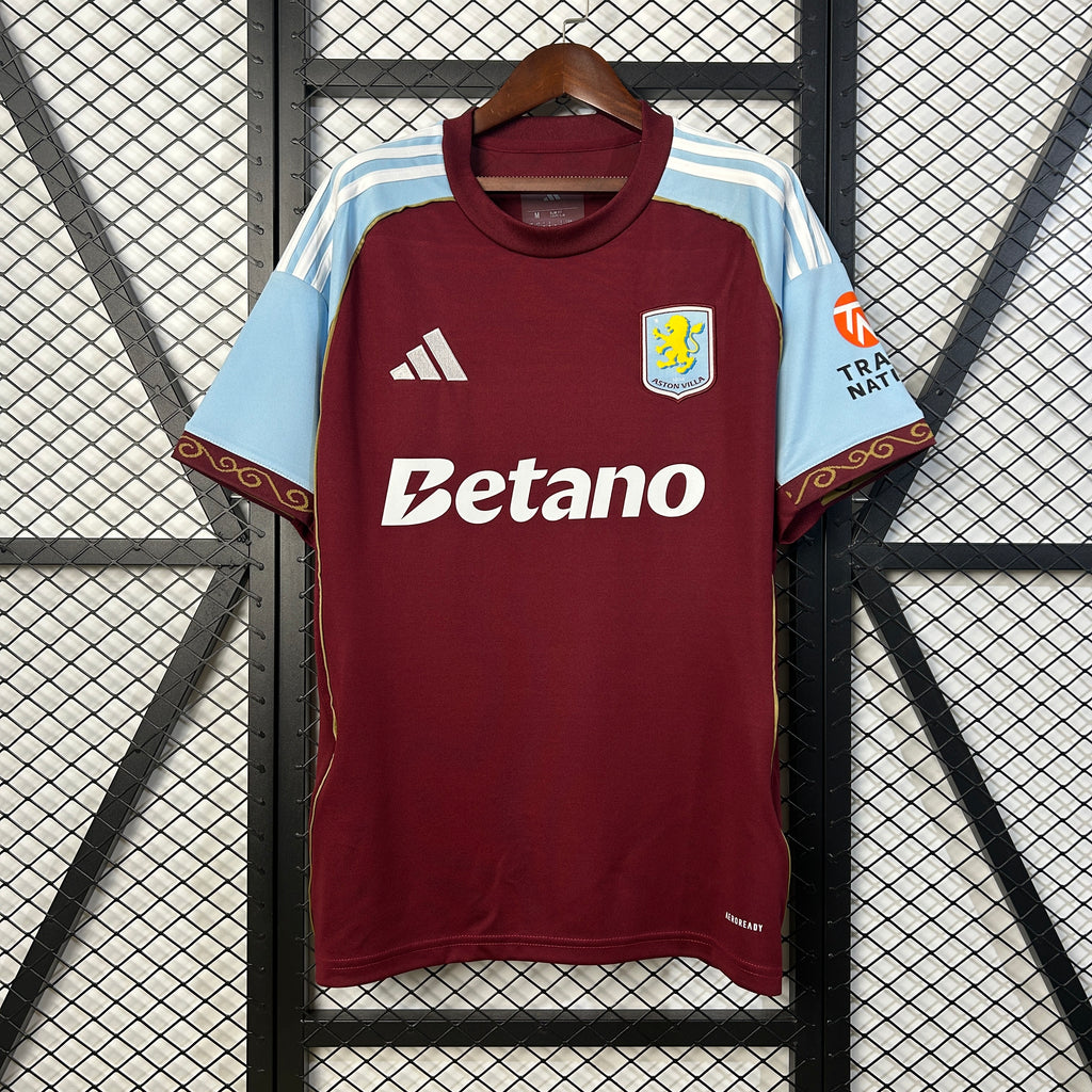 Camisa Aston Villa Home 25/26 - Torcedor Masculina