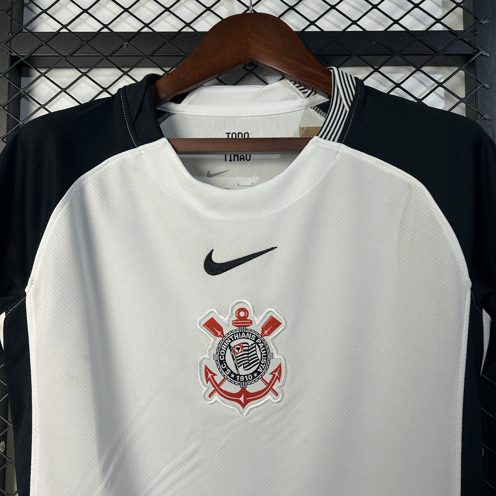 Camisa Corinthians Home 25/26 - Torcedor Feminina